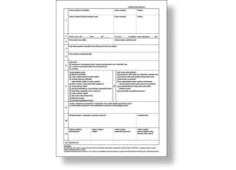 Kniha úrazů A4, blok 20 L