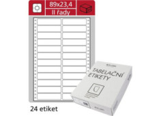 Tabelační dvouřadé etikety,...