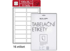 Tabelační dvouřadé etikety,...