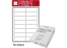 Tabelační dvouřadé etikety,...