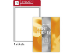 Lesklé etikety, bílé, 210,0...