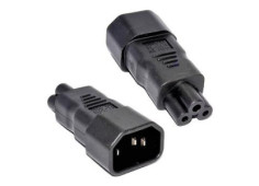 Adaptér IEC C14 na IEC C5...