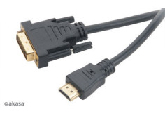 AKASA kabel  DVI-D na HDMI,...