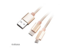 AKASA kabel 2v1 USB Type-A...