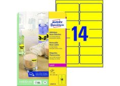 Neonové etikety, žluté,...