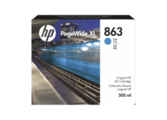 HP 863 - 500 ml - azurová -...