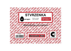 Stvrzenka A6 přímopropis.