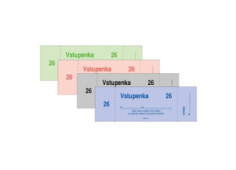 Bločkové vstupenky 1 - 100...