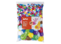 Pom pom APLI mix velikostí...
